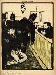 Three Policemen Bring a Man Beaten Black and Blue into the Police Station-F?lix Vallotton-Mounted Giclee Print