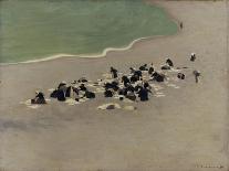 On the Beach, 1899-F?lix Vallotton-Framed Premier Image Canvas