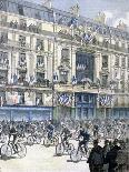 Start of the Paris-Brest-Paris Cycle Race, 1891-F Meaulle-Framed Giclee Print