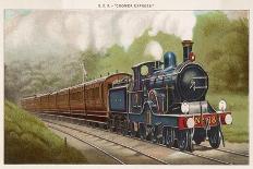 The "Cornishman" Express of the Great Western Railway Carries Passengers from London to Cornwall-F. Moore-Framed Art Print