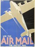Air Mails: Publicity Poster-F Newbould-Stretched Canvas