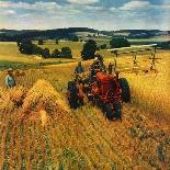 "Wheat Harvest," Country Gentleman Cover, July 1, 1945-F.P. Sherry-Framed Giclee Print