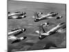 F84 Planes Flying in Formation-J^ R^ Eyerman-Mounted Photographic Print