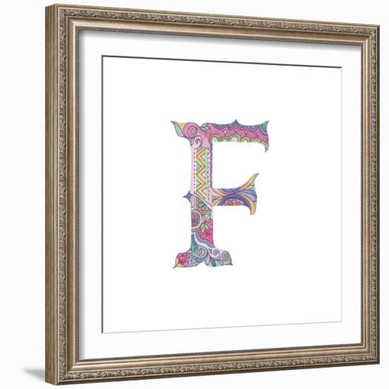 F-Green Girl-Framed Giclee Print