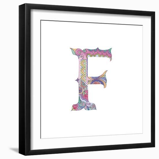 F-Green Girl-Framed Giclee Print