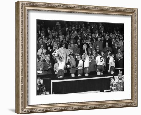 FA Cup Final at Wembley Stadium, Tottenham Hotspur vs Burnley-null-Framed Photographic Print