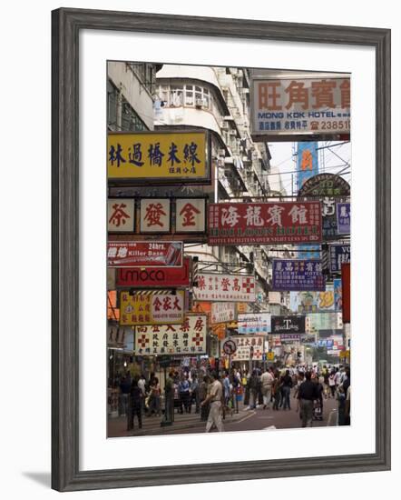 Fa Yuen Street, Mong Kok District, Kowloon, Hong Kong, China, Asia-Sergio Pitamitz-Framed Photographic Print