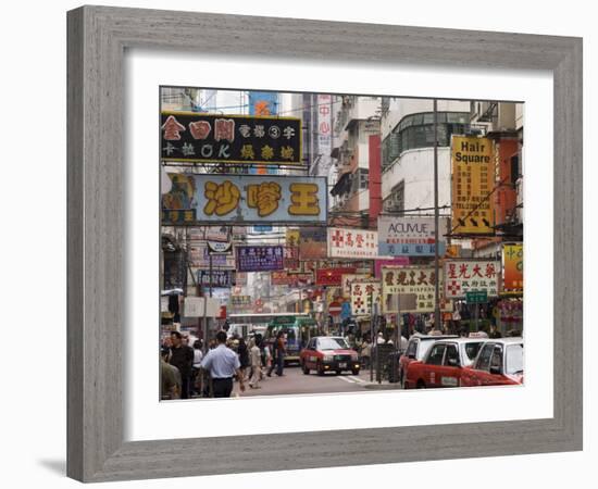 Fa Yuen Street, Mong Kok District, Kowloon, Hong Kong, China-Sergio Pitamitz-Framed Photographic Print