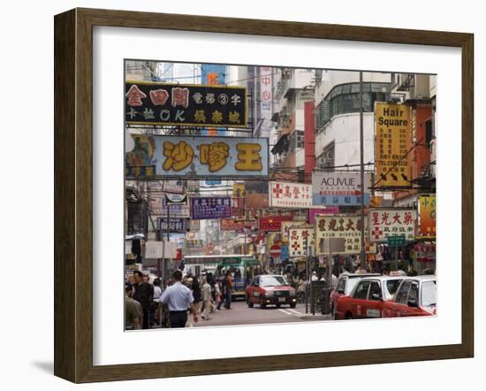 Fa Yuen Street, Mong Kok District, Kowloon, Hong Kong, China-Sergio Pitamitz-Framed Photographic Print