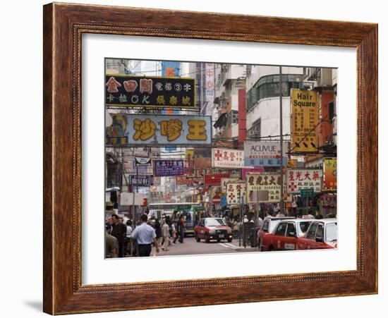 Fa Yuen Street, Mong Kok District, Kowloon, Hong Kong, China-Sergio Pitamitz-Framed Photographic Print