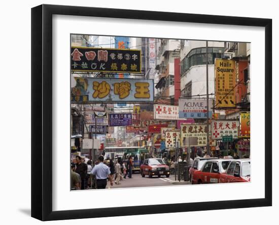 Fa Yuen Street, Mong Kok District, Kowloon, Hong Kong, China-Sergio Pitamitz-Framed Photographic Print