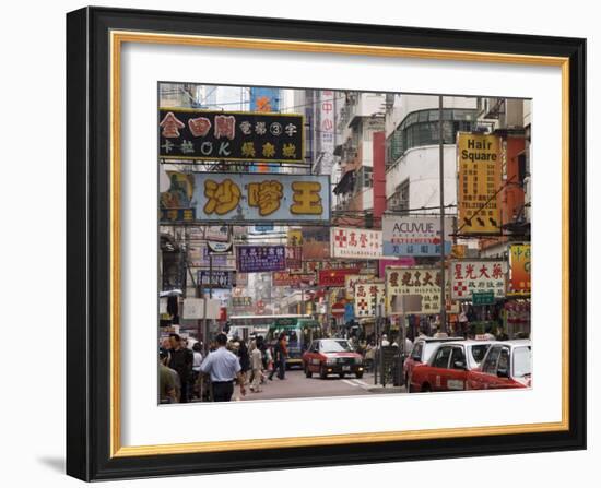 Fa Yuen Street, Mong Kok District, Kowloon, Hong Kong, China-Sergio Pitamitz-Framed Photographic Print