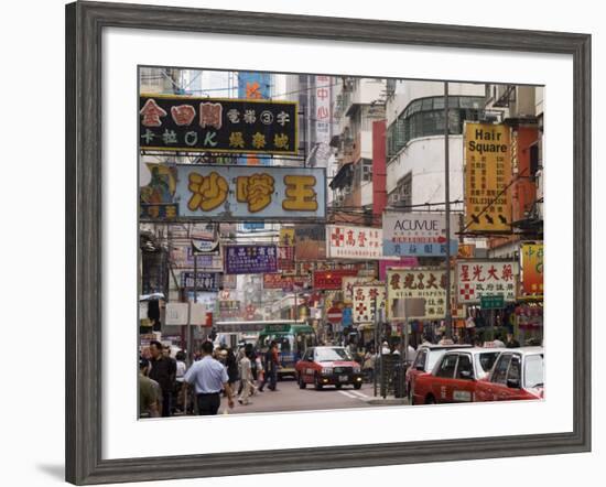 Fa Yuen Street, Mong Kok District, Kowloon, Hong Kong, China-Sergio Pitamitz-Framed Photographic Print