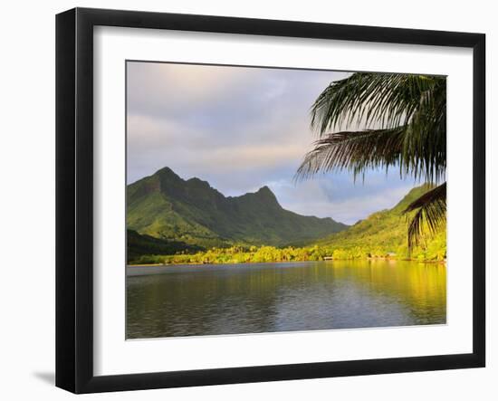 Faaroa Bay and Mount Oropiro, Raiatea, French Polynesia, South Pacific Ocean, Pacific-Jochen Schlenker-Framed Photographic Print