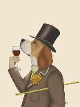 Beagle Wine Snob-Fab Funky-Art Print