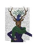 Deer and Fascinator-Fab Funky-Art Print