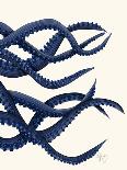 Contrasting Crab in Navy Blue a-Fab Funky-Art Print