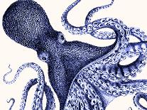 Landscape Blue Octopus-Fab Funky-Art Print