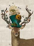 Deer and Fascinator-Fab Funky-Art Print