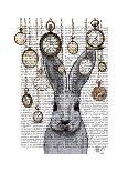 Mr Deer and Mrs Rabbit-Fab Funky-Art Print