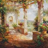 Pergola Flowers-Fabio-Stretched Canvas