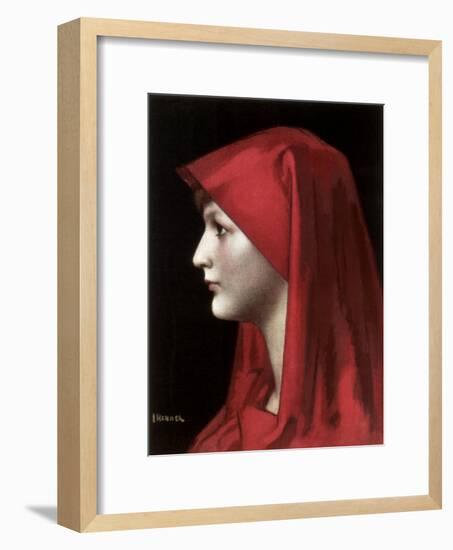 Fabiola, 1885-Jean Jacques Henner-Framed Giclee Print