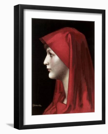 Fabiola, 1885-Jean Jacques Henner-Framed Giclee Print