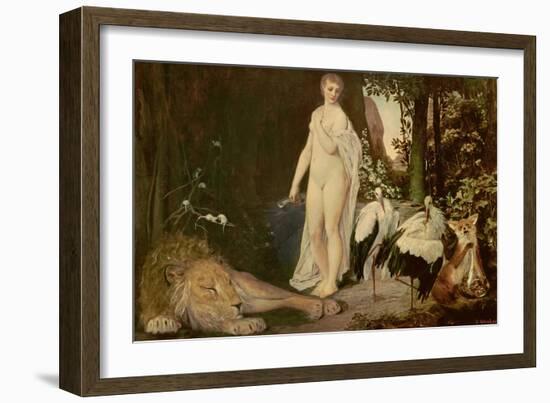 Fable, 1883-Gustav Klimt-Framed Giclee Print