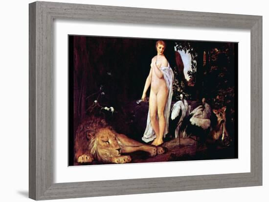 Fable-Gustav Klimt-Framed Art Print