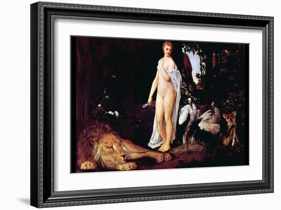 Fable-Gustav Klimt-Framed Art Print