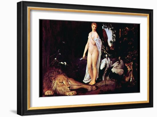 Fable-Gustav Klimt-Framed Art Print