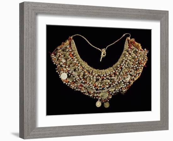 Fabric Breastplate with Gold and Silver Trimmings-null-Framed Giclee Print