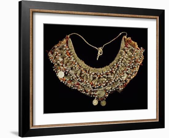 Fabric Breastplate with Gold and Silver Trimmings-null-Framed Giclee Print