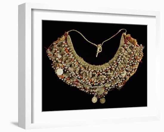 Fabric Breastplate with Gold and Silver Trimmings-null-Framed Giclee Print