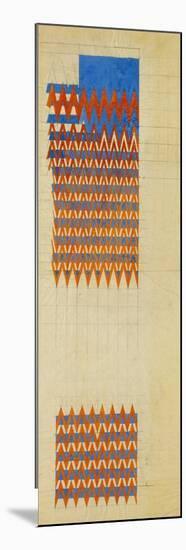 Fabric Design, 1916-Charles Rennie Mackintosh-Mounted Giclee Print