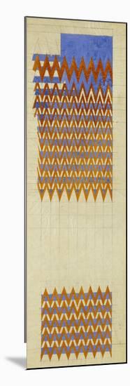 Fabric Design, 1916-Charles Rennie Mackintosh-Mounted Giclee Print