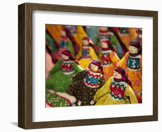 Fabric Dolls for Sale, Guanajuato, Mexico-Merrill Images-Framed Photographic Print