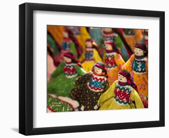 Fabric Dolls for Sale, Guanajuato, Mexico-Merrill Images-Framed Photographic Print