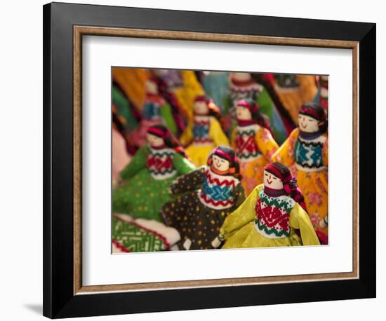 Fabric Dolls for Sale, Guanajuato, Mexico-Merrill Images-Framed Photographic Print