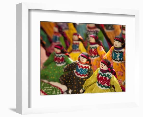 Fabric Dolls for Sale, Guanajuato, Mexico-Merrill Images-Framed Photographic Print