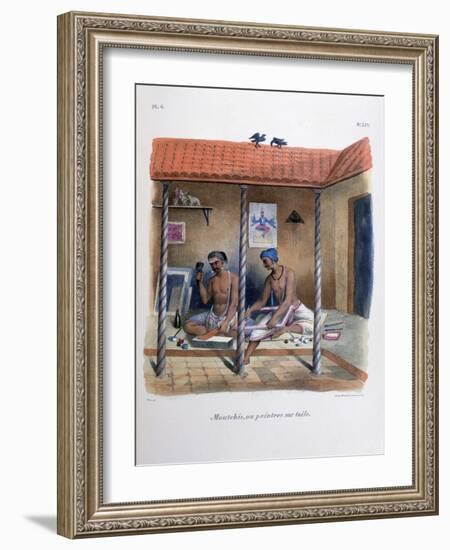 Fabric Painters, 1828-Marlet et Cie-Framed Giclee Print