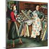 "Fabric Store," May 22, 1948-Constantin Alajalov-Mounted Giclee Print