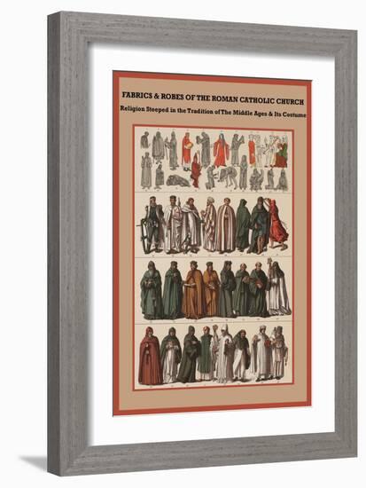 Fabrics and Robes of the Roman Catholic Church-Friedrich Hottenroth-Framed Art Print