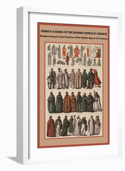 Fabrics and Robes of the Roman Catholic Church-Friedrich Hottenroth-Framed Art Print