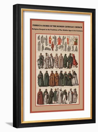 Fabrics and Robes of the Roman Catholic Church-Friedrich Hottenroth-Framed Art Print