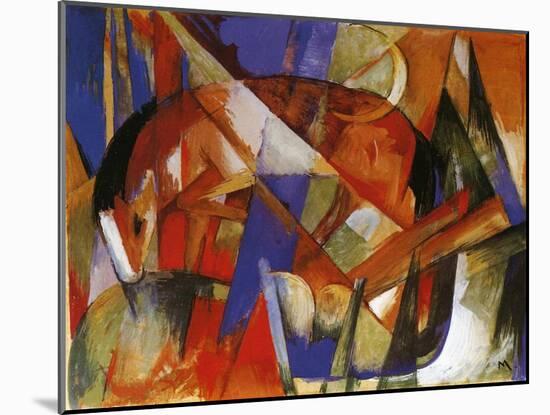 Fabulous Beast II, 1913-Franz Marc-Mounted Giclee Print