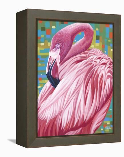 Fabulous Flamingos II-Carolee Vitaletti-Framed Stretched Canvas