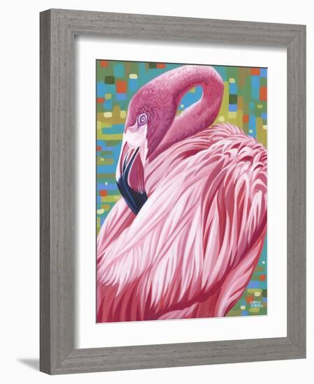 Fabulous Flamingos II-Carolee Vitaletti-Framed Art Print