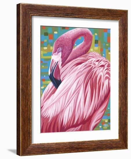 Fabulous Flamingos II-Carolee Vitaletti-Framed Art Print