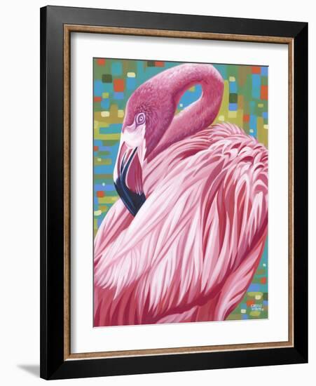 Fabulous Flamingos II-Carolee Vitaletti-Framed Art Print